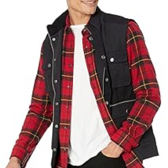 Essentials Men's Long-Sleeve Flannel Shirt (Available in Big‎ & Tall) - Picture 2 of 7